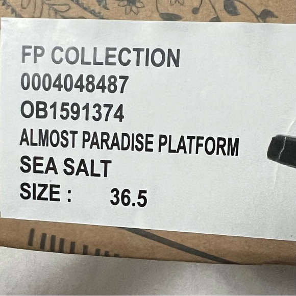 free people almost paradise platform sandals 36.5 nov sale - Picture 12 of 12